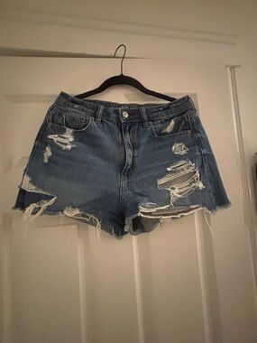 AE Distressed Blue Denim Women's Shorts
